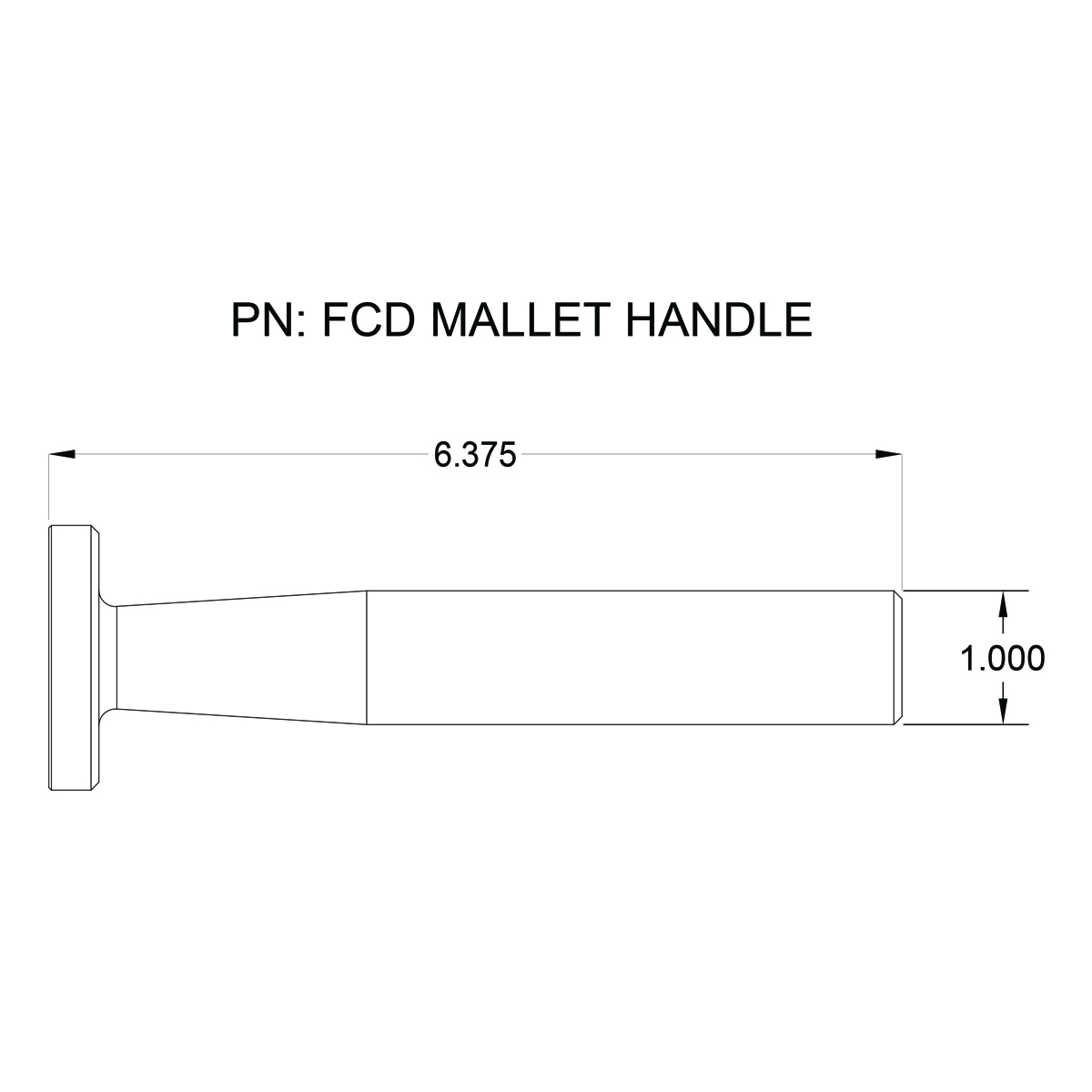 FCD Mallet Handle Fremont Cutting Dies